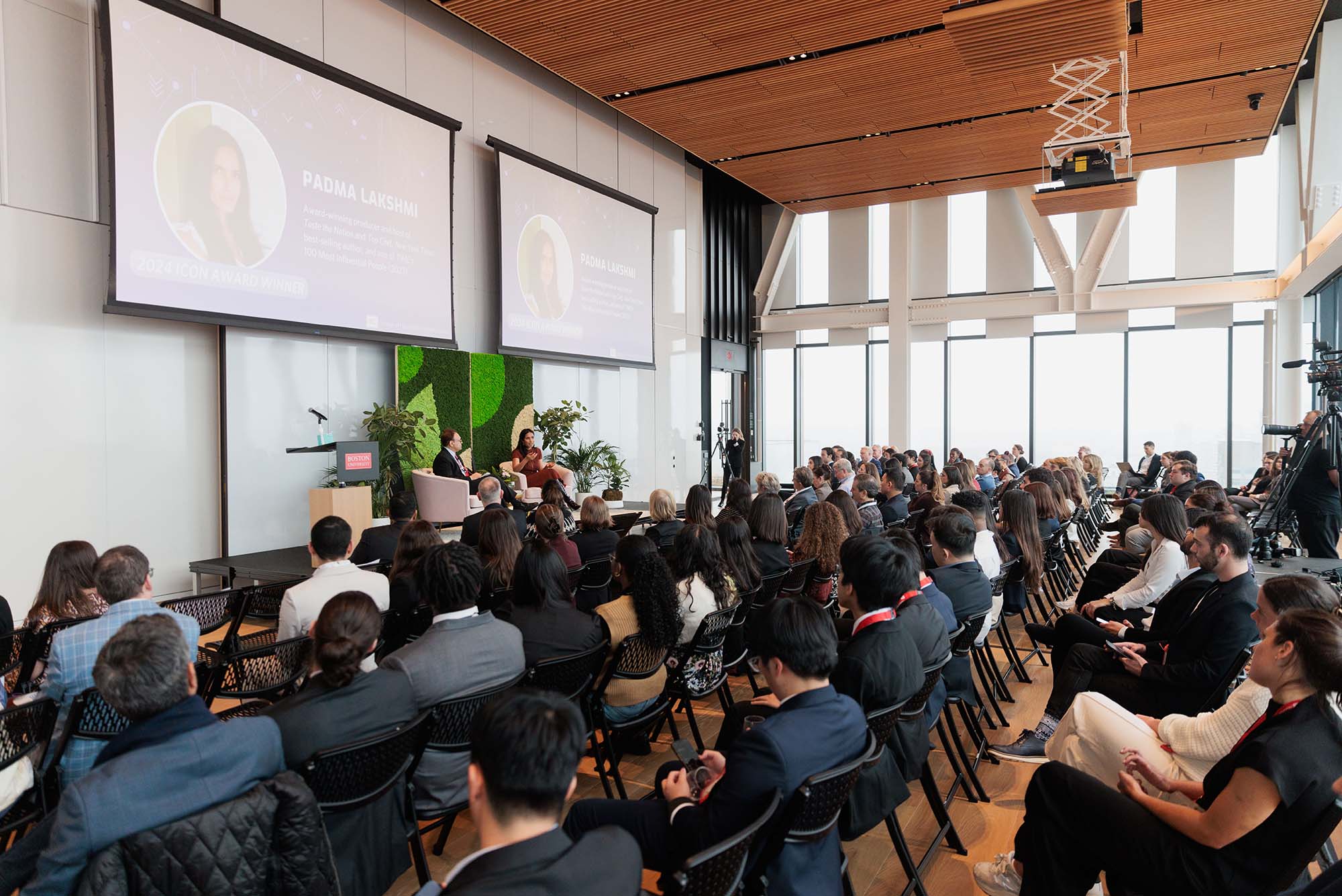 Photo: A picture of many people attending a conference
