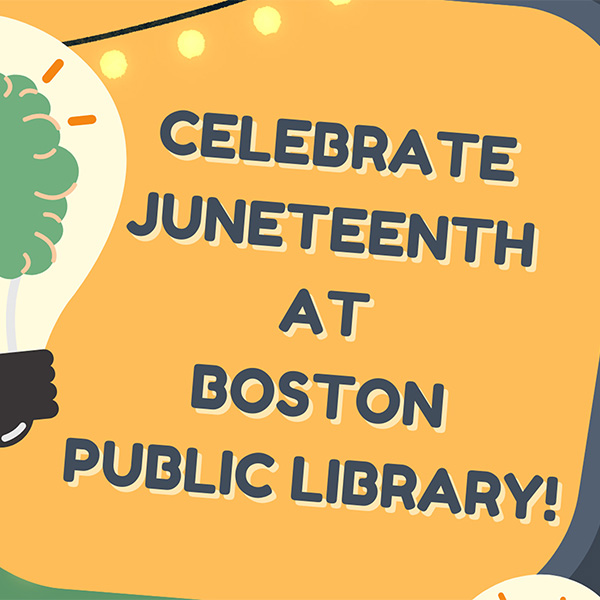 Photo: A flyer featuring a lightbulb for a trivia night at the Boston Public Library