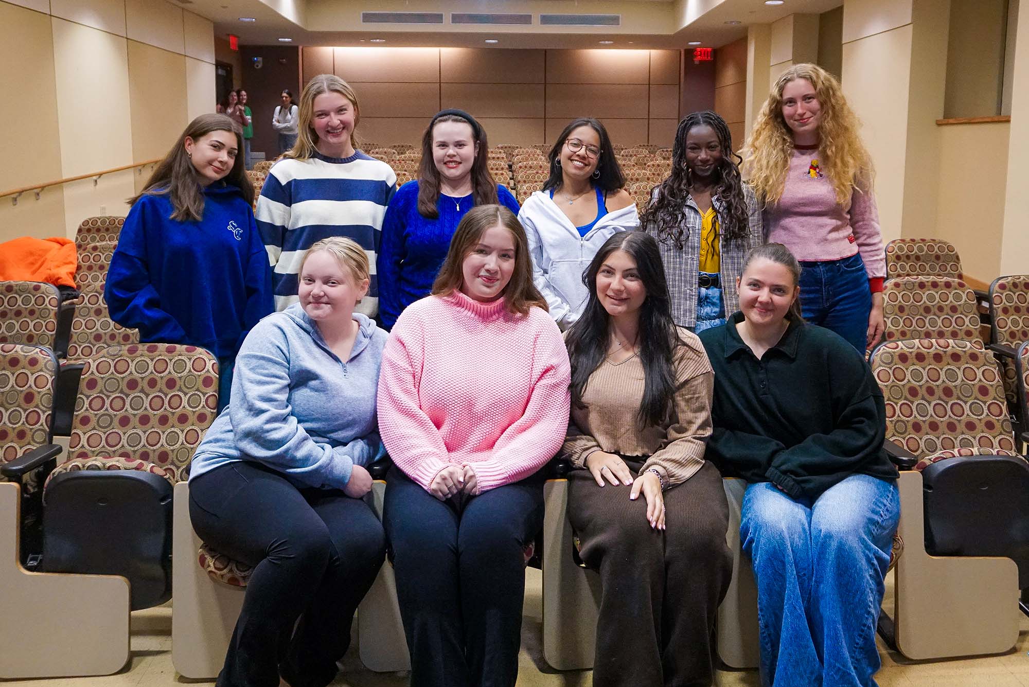 Photo: A photo of the editorial team of BU's Her Campus chapter