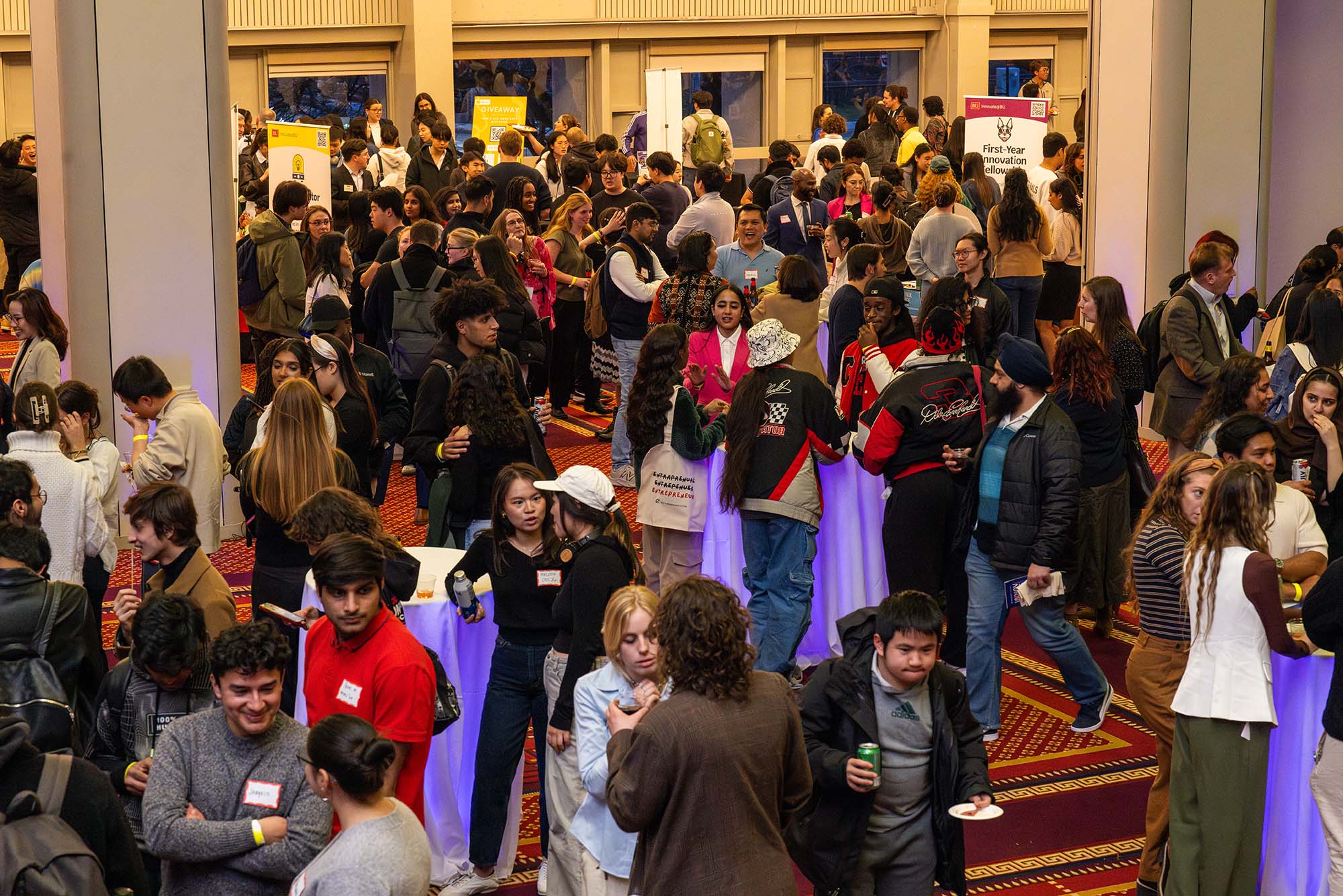 Photo: A crowd at BU's Innovators' Night